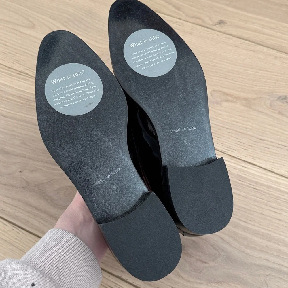 Everlane E2 patent leather smoking loafer